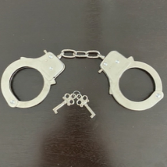 Swarovski Embellished Silver Handcuffs Purchased in Paris, France - Picture 3 of 8